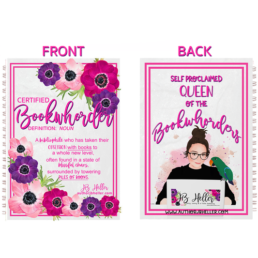 Front and back cover of Bookwhorder notebook